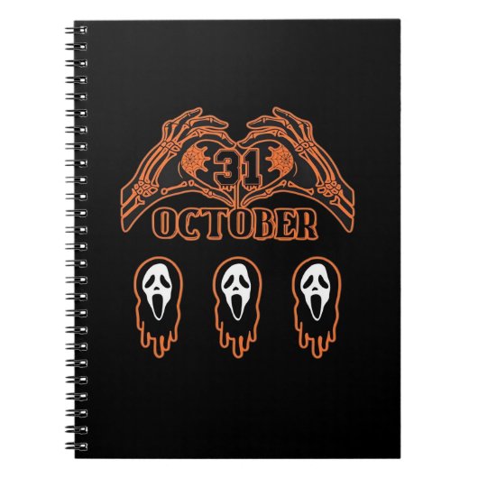 Skeleton Hands voor klassieke Halloween Notitieboek (Voorkant)