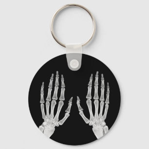 Skeleton Hands Xray Afbeelding Foto van menselijke Sleutelhanger