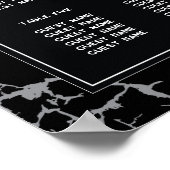 Skeleton Hart Handen 8 Tafel Plan Trouwstoelen Poster (Hoek)