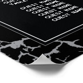 Skeleton Hart Handen Tafel Plan Trouwstoel Poster (Hoek)