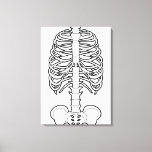 Skeleton Haunted Halloween Canvas Afdruk<br><div class="desc">Skelet illustratie. Stijl Halloween. Kunst door José Ricardo</div>