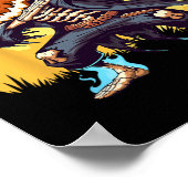 Skeleton Headless Pumpkin Dab Dance Boys Halloween Poster (Hoek)