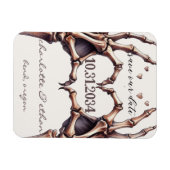 Skeleton Heart Bewaar de datum Magneet (Horizontaal)