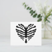 Skeleton Heart Briefkaart (Staand voorkant)