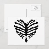 Skeleton Heart Briefkaart (Voorkant / Achterkant)