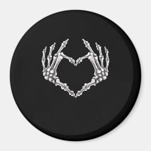 Skeleton Heart en Hands Gothic Halloween Costume Magneet