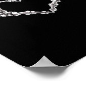 Skeleton Heart en Hands Gothic Halloween Costume Poster (Hoek)