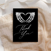 Skeleton Heart Halloween Vrijgezellenfeest Bedankkaart