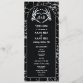 Skeleton Heart Halloween Welkomstceremonie Programmakaart (Voorkant)