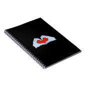 Skeleton Heart Hands Classic & Basic Halloween Notitieboek (Rechterzijde)