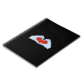 Skeleton Heart Hands Classic & Basic Halloween Notitieboek (Linkerzijde)