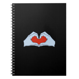 Skeleton Heart Hands Classic & Basic Halloween Notitieboek