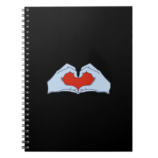 Skeleton Heart Hands Classic & Basic Halloween Notitieboek (Voorkant)