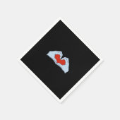 Skeleton Heart Hands Classic & Basic Halloween Servet (Hoek)