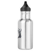 Skeleton Heart Hands Classic Design voor Halloween Waterfles (Rechts)