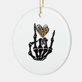 Skeleton Heart Hands Classic Keramisch Ornament (Links)