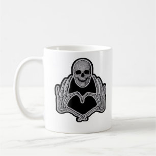 Skeleton Heart Hands Classic Koffiemok