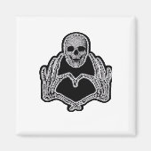 Skeleton Heart Hands Classic Magneet (Voorkant)