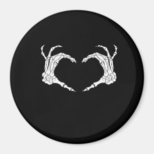 Skeleton Heart Hands Classic Magneet