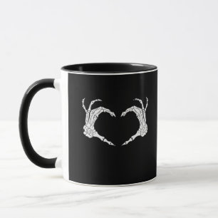 Skeleton Heart Hands Classic Mok
