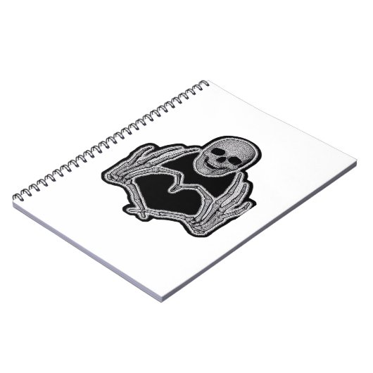 Skeleton Heart Hands Classic Notitieboek (Linkerzijde)