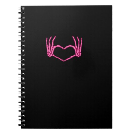 Skeleton Heart Hands Classic Notitieboek (Voorkant)