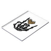 Skeleton Heart Hands Classic Notitieboek (Linkerzijde)