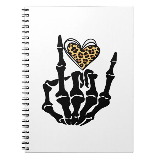 Skeleton Heart Hands Classic Notitieboek (Voorkant)
