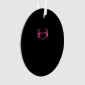 Skeleton Heart Hands Classic Ornament (voorkant)