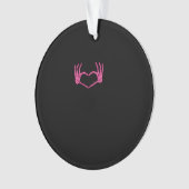 Skeleton Heart Hands Classic Ornament (voorkant)