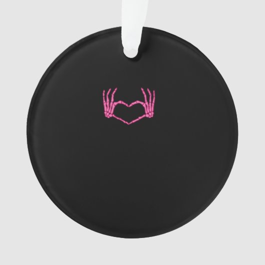 Skeleton Heart Hands Classic Ornament (voorkant)
