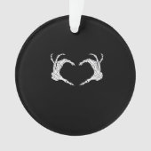 Skeleton Heart Hands Classic Ornament (voorkant)