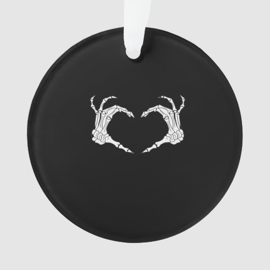 Skeleton Heart Hands Classic Ornament (voorkant)