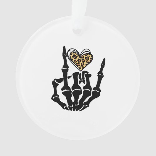 Skeleton Heart Hands Classic Ornament (voorkant)