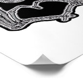 Skeleton Heart Hands Classic Poster (Hoek)