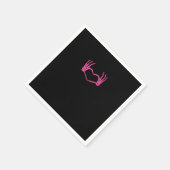 Skeleton Heart Hands Classic Servet (Hoek)