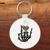 Skeleton Heart Hands Classic Sleutelhanger (Voorkant)
