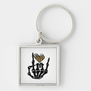 Skeleton Heart Hands Classic Sleutelhanger