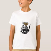 Skeleton Heart Hands Classic T-shirt (Voorkant)