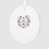 Skeleton Heart Hands Classic Viral Ornament (voorkant)