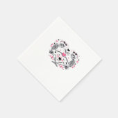 Skeleton Heart Hands Classic Viral Servet (Hoek)