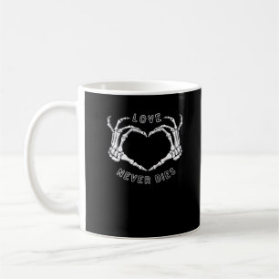 Skeleton Heart Hands Funny & Classic Koffiemok