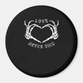 Skeleton Heart Hands Funny & Classic Magneet (Voorkant)