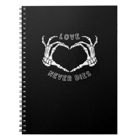 Skeleton Heart Hands Funny & Classic Notitieboek (Voorkant)