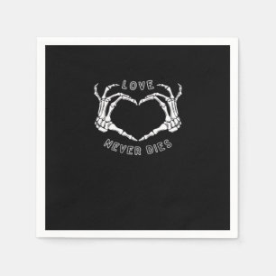 Skeleton Heart Hands Funny & Classic Servet