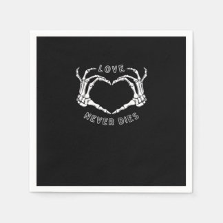 Skeleton Heart Hands Funny & Classic Servet