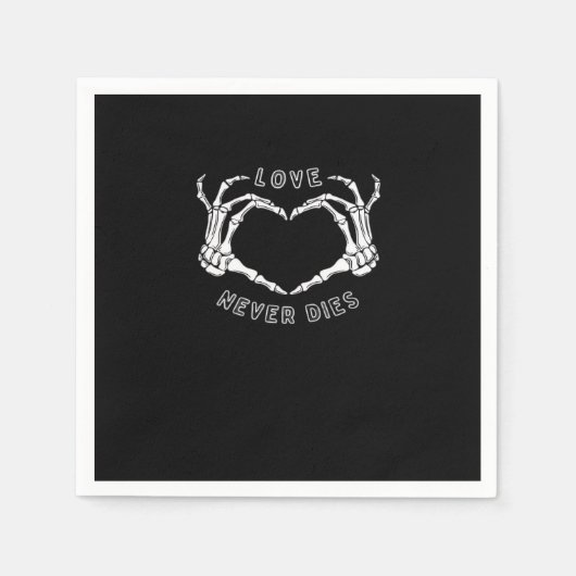 Skeleton Heart Hands Funny & Classic Servet (Voorkant)
