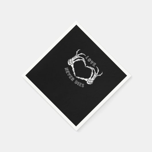 Skeleton Heart Hands Funny & Classic Servet (Hoek)