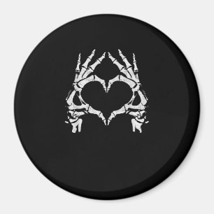 Skeleton Heart Hands - Halloween - Skeleton Hands Magneet