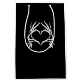 Skeleton Heart Hands - Halloween - Skeleton Hands Medium Cadeauzakje (Voorkant)